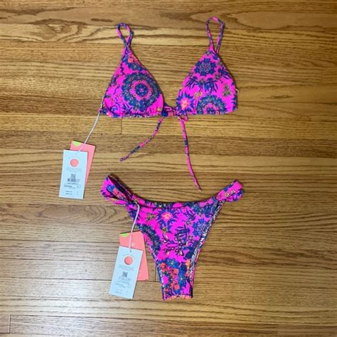 Maaji Swim Maaji Kaleidoscope Zen Sliding Triangle Bikini Top Chi