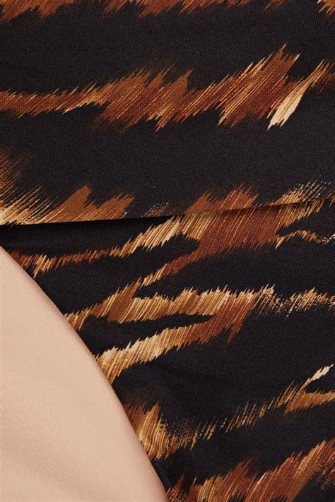 MELISSA ODABASH Brussels Tiger Print Mid Rise Bikini Briefs THE OUTNET