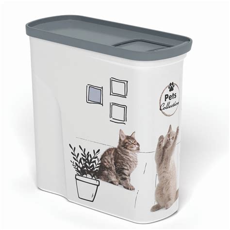 Curver Petlife 2l Pet Food Storage Container Dog Cat Food Box With Lid