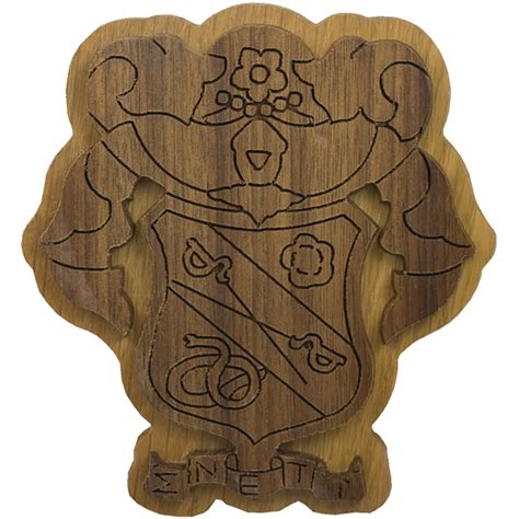 Sigma Nu Carved Background | Fraternity Crest