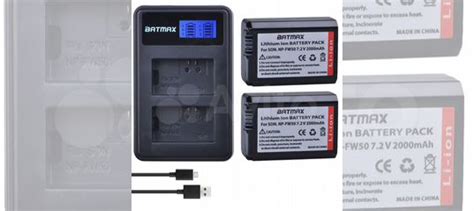 Аккумуляторы Batmax для Sony NP-FW50 х2 + зарядка купить в Москве ...