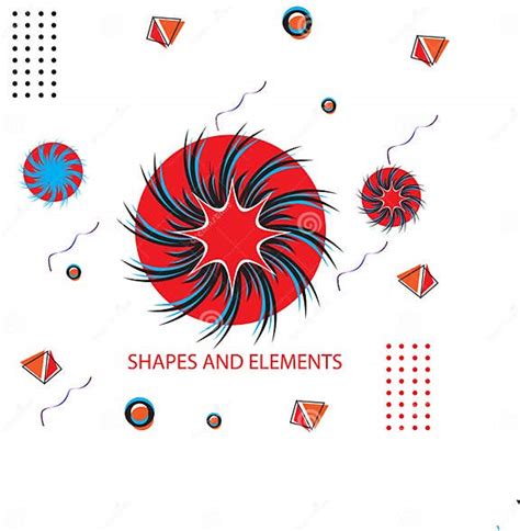 Abstract Graphic Geometric Symbols Modern Abstract Shapes Design Stock
