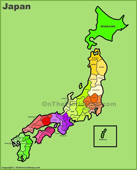 Administrative Map Of Japan Prefectures Of Japan Hot Sex Picture