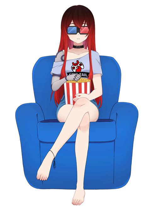 Safebooru 3d Glasses Anklet Bare Legs Bare Shoulders Barefoot Choker Epic Fail Project Epica