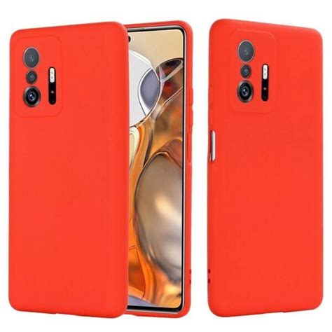 Защитный чехол Deexe Silicone Case для Xiaomi 11T / 11T Pro - Red ...