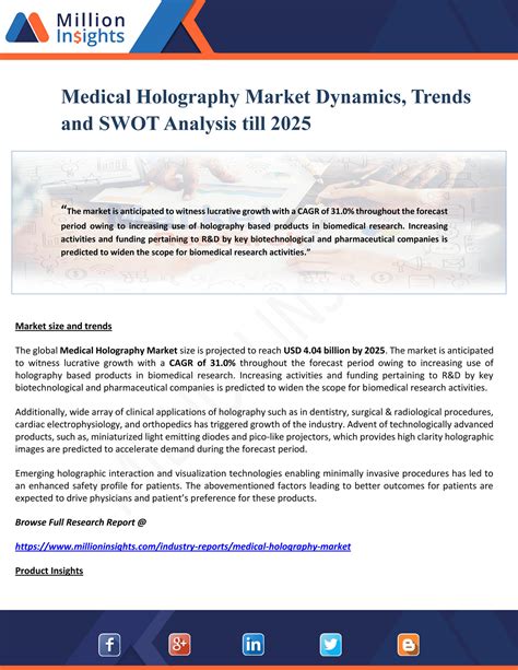 Million Insights Medical Holography Market Dynamics Trends And Swot