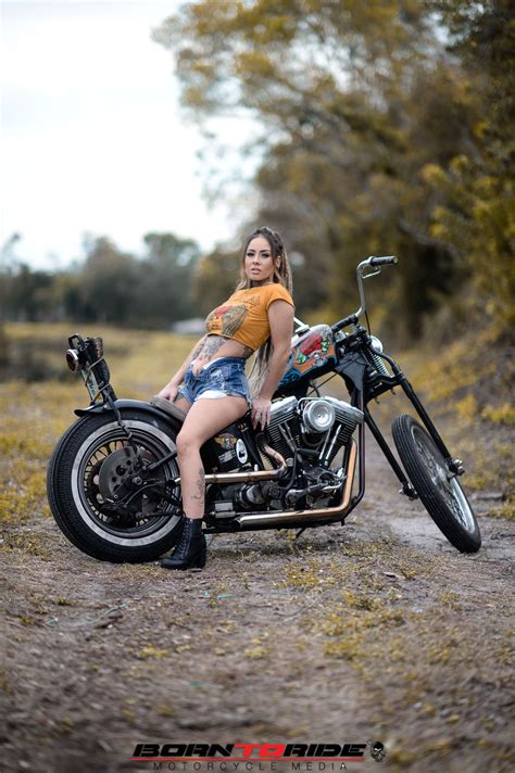 Biker Babe Velvet Queen Born To Ride Motorcycle Magazine