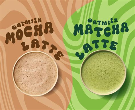 Oatmilk Mocha & Matcha Lattes - JuiceLand