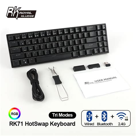 Ph Stockroyal Kludge Rk Three Mode Hot Swappable Mechanical Keyboard G Wireless Bluetooth