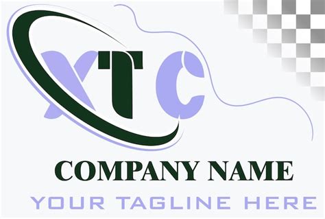 Diseño del logotipo de las letras XTC Vector Premium