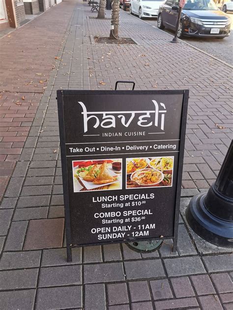 Menu at Haveli Indian Cuisine restaurant, Vernon