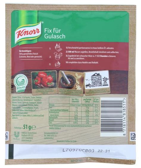 Knorr Fix Gulasch Online Kaufen Bei Combi De