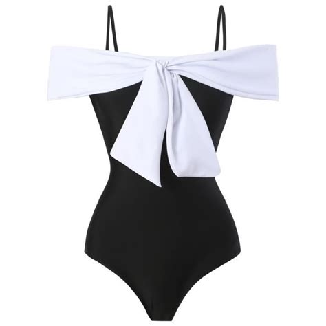 Maillot de Bain femme Bohème bikini grande taille Elegant Y Noir Blanc Cdiscount Prêt à