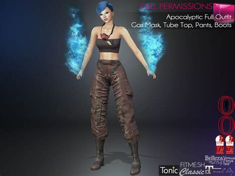 Second Life Marketplace Full Perm 4in1 Apocalyptic Full Outfit Gas