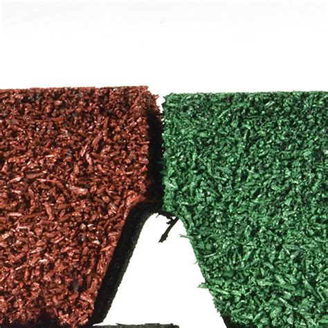 Rubber 2x2 Ft Playground Mats Bounce Back Tiles