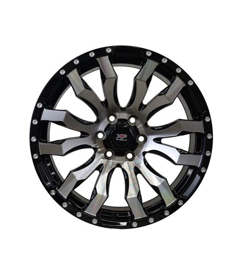 Rin 18X8.5 6-120 XP WHEELS Mod: 0215 ET18 CB78.1 GLOSS BLACK MACHINE FACE