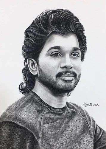 Pencil sketch of Allu Arjun, Size: A4 at ₹ 260/page in Ahmednagar | ID ...