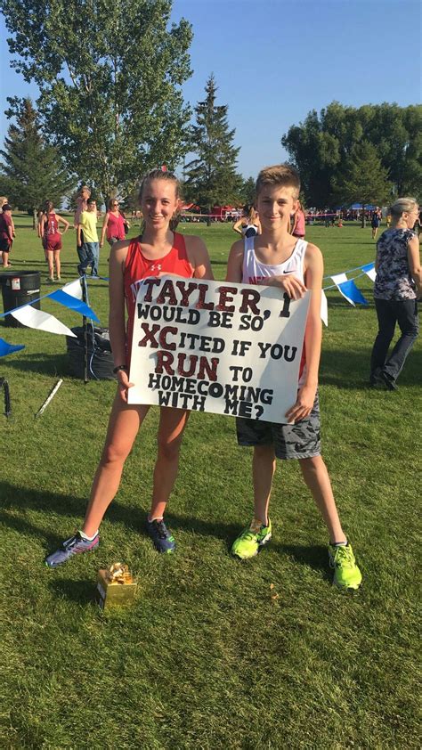 Cross Country Hoco Cute Prom Proposals Cute Homecoming