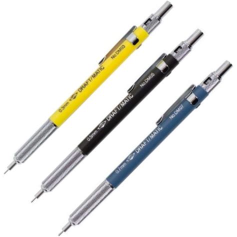 Alvin Dm357c Draft Matic Mechanical Pencil Set Of 3 Contains Various