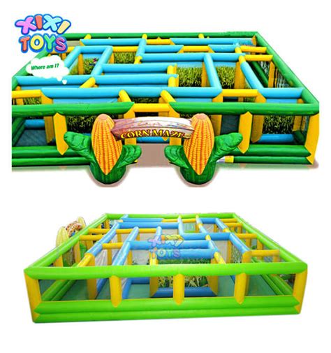 Large Inflatable Corn Maze for kids holiday event - xixi toys