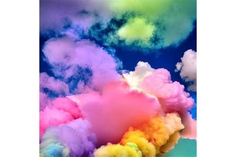 Rainbow Cloud Background Graphic by Craftable · Creative Fabrica