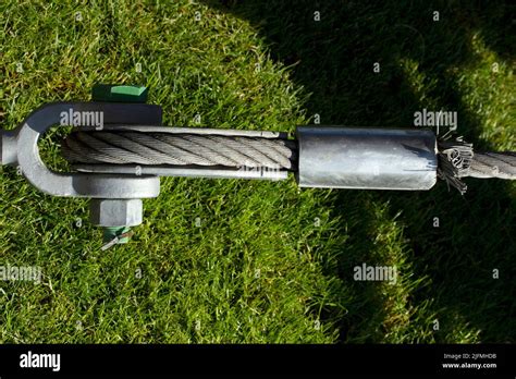Suspension bridge steel wire rope Stock Photo - Alamy
