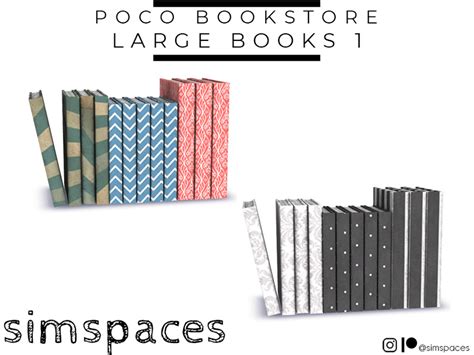 The Sims Resource Poco Bookstore Large Books