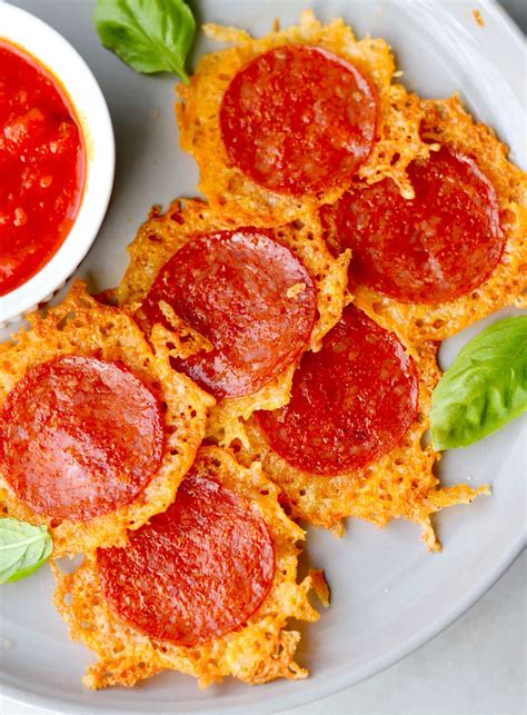 Pepperoni and Cheese Crisps - Keto - Cook At Home Mom