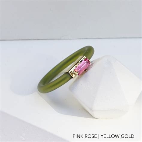 Silicone Rings for Women, Silicone Ring With Crystal, Olive Silicone Ring, Rubber Wedding Rings ...