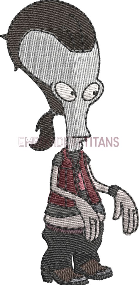 Roger The Alien Ricky Spanish American Dad Free Machine Embroidery