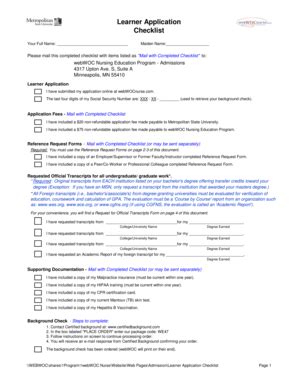 Fillable Online Learner Application Fax Email Print PdfFiller