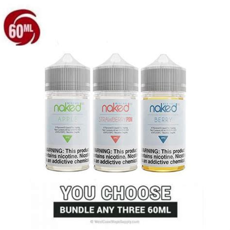 Naked Vape Juice Menthol Pick 3 Bundle 180ml Vape Juice