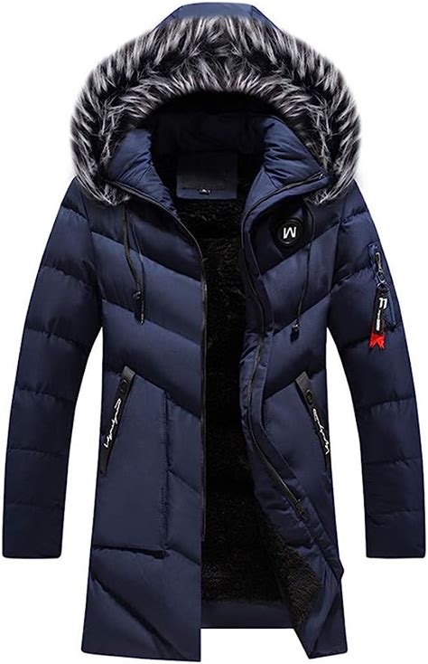 Parka de invierno para hombre abrigo grueso y cálido resistente al