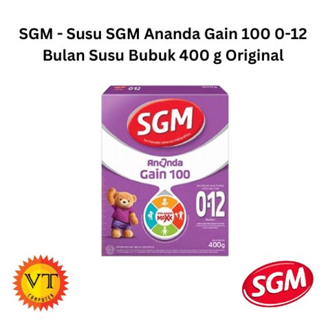 Jual Sgm Susu Sgm Ananda Gain Bulan Susu Bubuk G