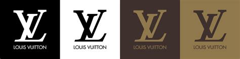 Louis Vuitton Logo Louis Vuitton Icon With Typeface On White Black