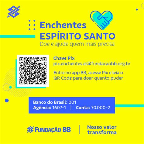 Banco e Fundação BB apoiam população do Espírito Santo