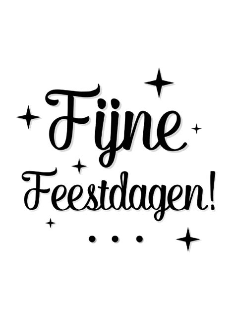 Fijne Feestdagen Letters Wit Kerstkaarten Kaartje2go