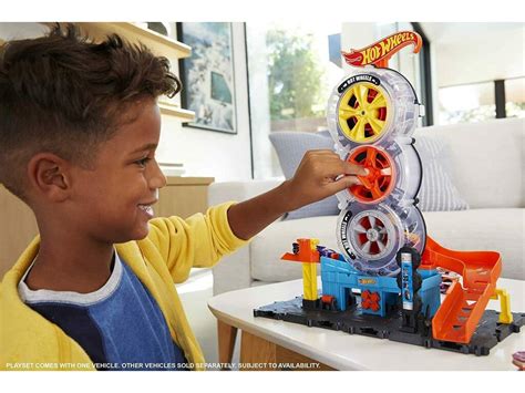 Acheter Hot Wheels City Tyre Shop Mattel Hdp Juguetilandia