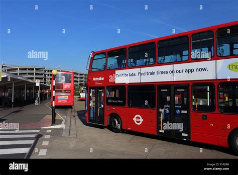 Central Bus Station Heathrow Airport London Uk Stock Photo Alamy