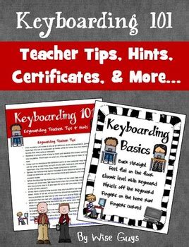 Keyboarding Teacher Tips Strategies and Posters by Wise Guys | TpT 