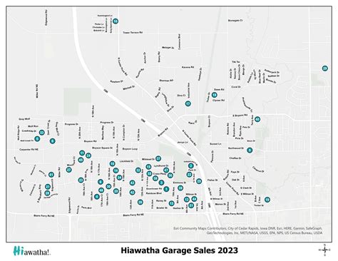 City-Wide Garage Sale Map – City of Hiawatha News