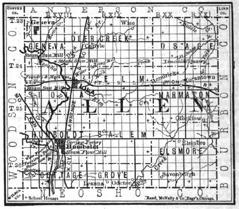 Allen County Kansas Maps