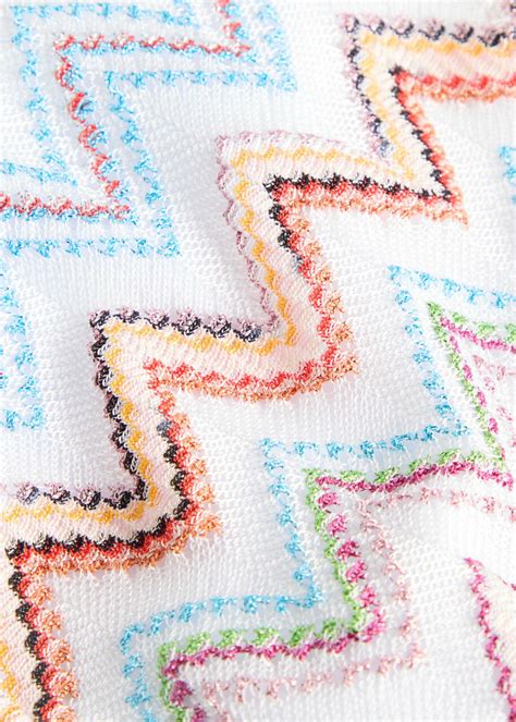 Missoni Zigzag Metallic Knit Triangle Bikini Multicoloured Missoni