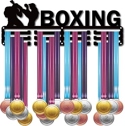 CREATCABIN Medal Holder Boxing Athlete Sport Medals Display Stand Wall ...
