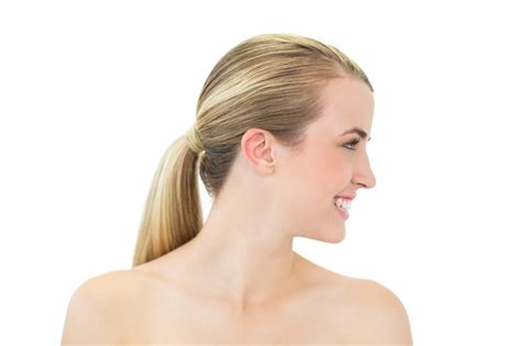 Premium Photo Cheerful Gorgeous Blonde Posing