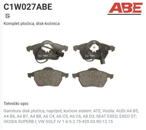 Disk Plocice Prednje Audi A4 B5 B6 B7 B8 A6 C4 C5 C6 A8 Diskovi