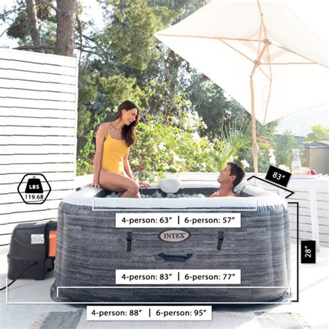 Intex Purespa Plus Inflatable Square Hot Tub W Airjets Reviews Wayfair