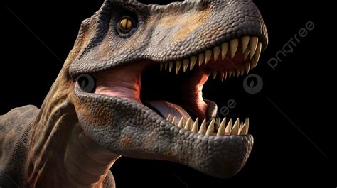 Close Up Shot Of An Open Mouth Trex Background Free Picture Of