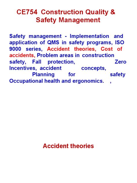 9 Unit 2 Accident Theories | Download Free PDF | Occupational Safety ...