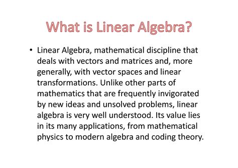 Application of Linear in Computer Science and Engineering | PDF